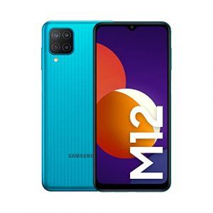 Samsung Smartphone Galaxy M12 con Pantalla Infinity-V TFT LCD de 6,5 Pulgadas, 4 GB de RAM y 128 GB de Memoria Interna Ampliable, Batería de 5000 mAh y Carga rápida Verde (ES Versión)
