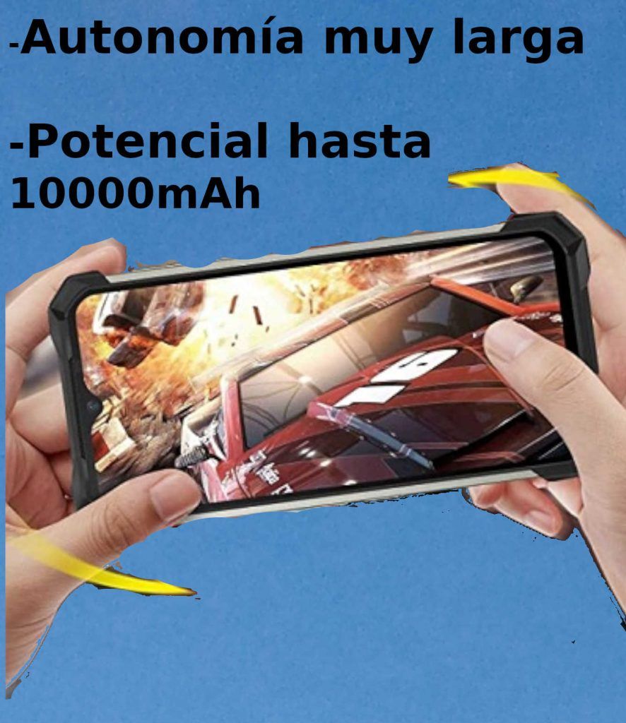 Autonomía muy larga y el potencial máxima hasta 10000mAh. 