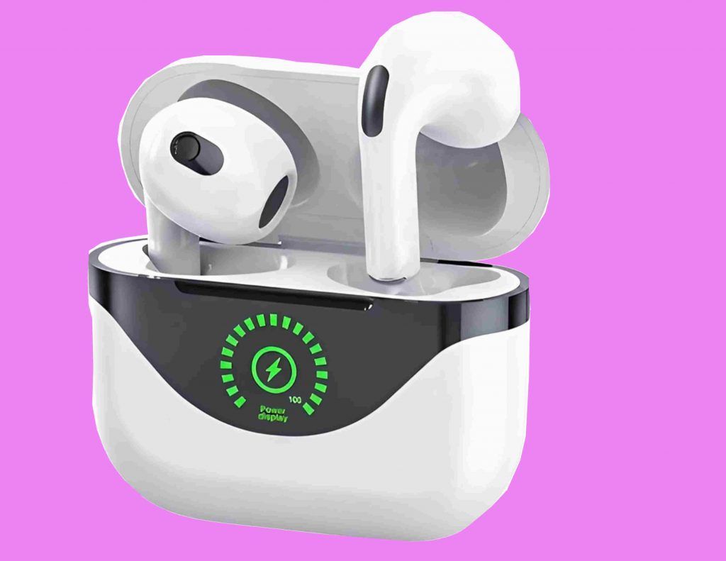 Auriculares Bluetooth baratos. CON ESTUCHE DE CARGA CON BATERÍA-AOTUYE
