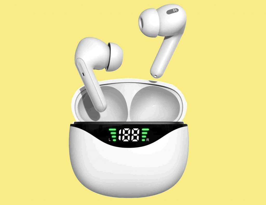 Auriculares Bluetooth baratos.CON ESTUCHE DE CARGA CON BATERÍA- QUALITY PARK-CS121 